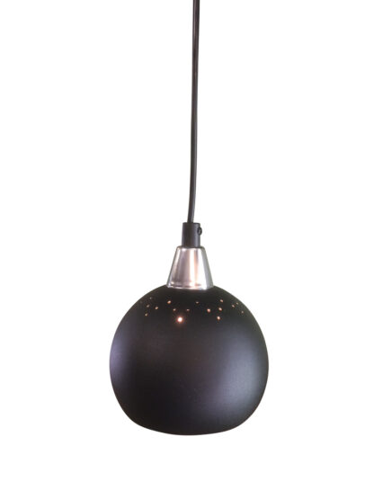 Fönsterlampa Klotet Svart Perforerad. Eklunds Metall