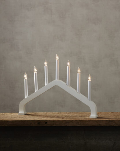 Ljusstake House Vit. Design - Charlotte Falck