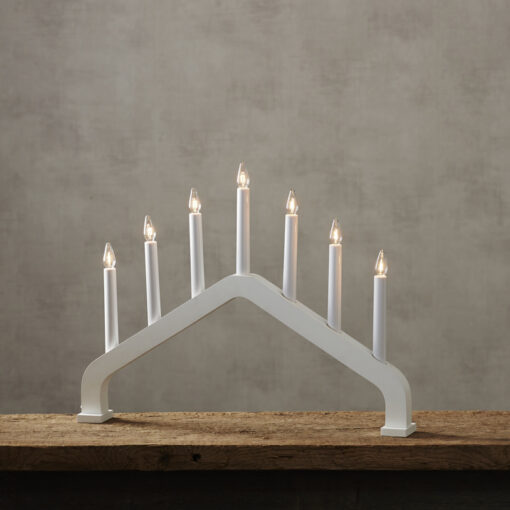 Ljusstake House Vit. Design - Charlotte Falck