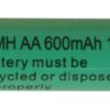 Batteri AA 1,2V Ni-mh 600 mAh Uppladdningsbart