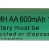 Batteri AA 1,2V Ni-mh 600 mAh Uppladdningsbart