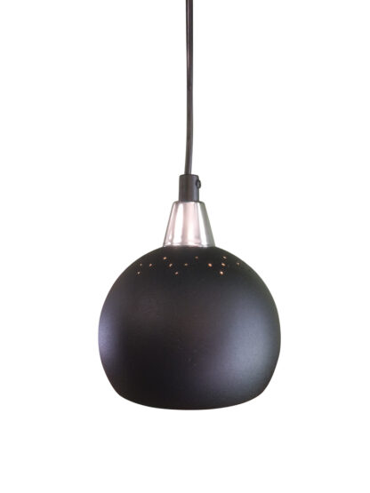 Fönsterlampa Klotet Svart Perforerad. Eklunds Metall