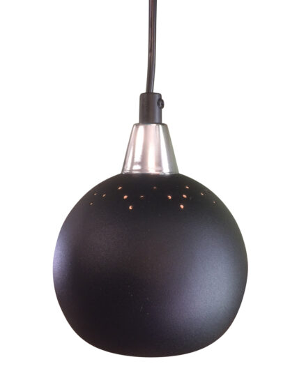 Fönsterlampa Klotet Svart Perforerad. Eklunds Metall