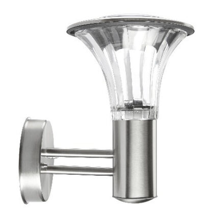 Väggljus Solenergi Nice Rostfritt Stål 60 Lumen.