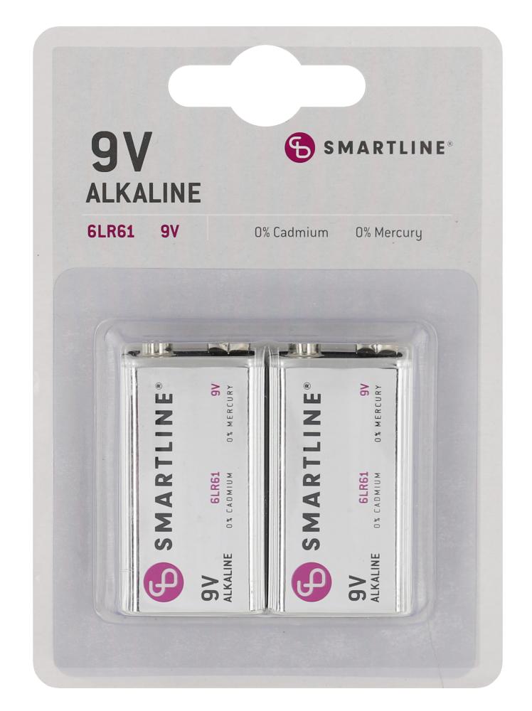 Alkaliska Batterier 6LR61 9V 2-Pack