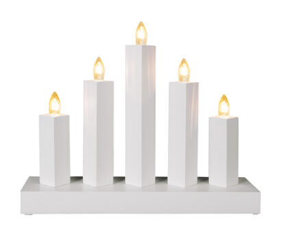 Ljusstake Rakel 5L Vit