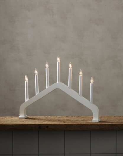 Ljusstake House Vit. Design - Charlotte Falck