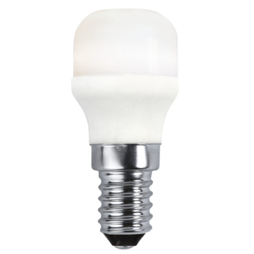 Päronlampa Promo LED E14 ST26 1,7W Varmvit 2700K.