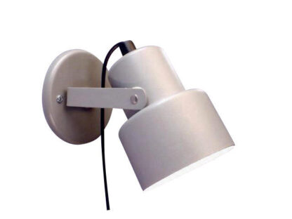 Vägglampa Eivor Silvergrå. Eklunds Metall