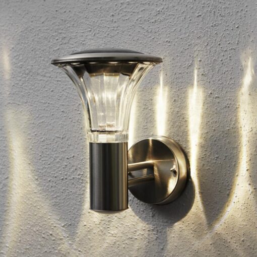 Väggljus Solenergi Nice Rostfritt Stål 60 Lumen.