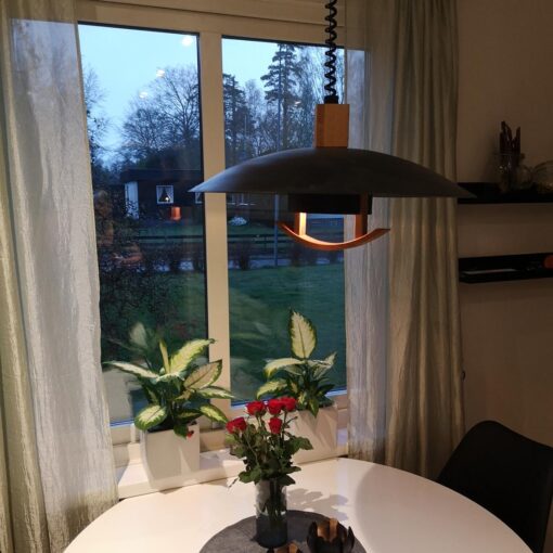 Taklampa Emelie Svart/Oljad Ek. Eklunds Metall