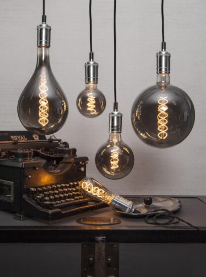 LED-LAMPA E27 G95 DECOLED SPIRAL SMOKE