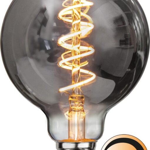 LED-LAMPA E27 G95 DECOLED SPIRAL SMOKE