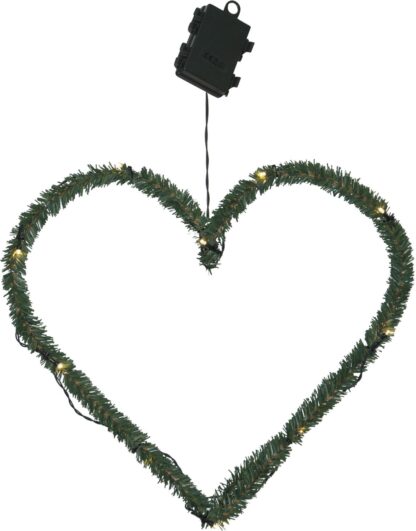 Vacker Krans Hjärta. 38 cm cm. 10 LED