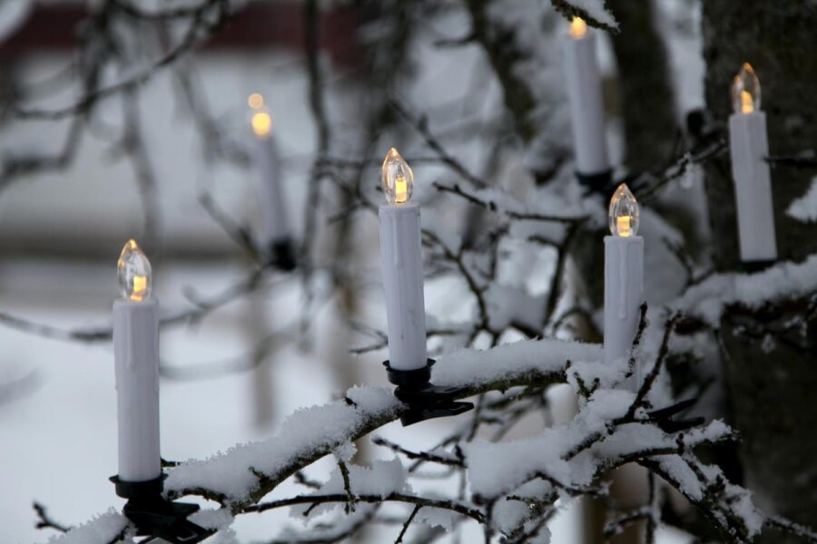 Julgransbelysning Inomhus LED Klar Vit Vaxljus 10L