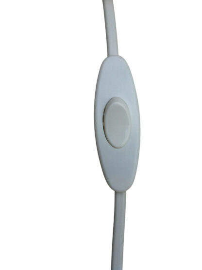 Bordslampa Klotet Vit med mässingsdetaljer