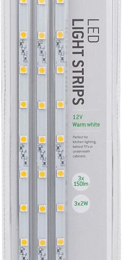 LED-LIST IP20 3X12 LED SET. 12V. 3x2W. 3x150lm. Varmvit