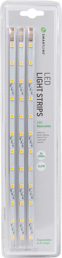 LED-LIST IP20 3X12 LED SET. 12V. 3x2W. 3x150lm. Varmvit