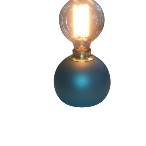 Bordslampa Klotet Antracitgrå med mässingsdetaljer