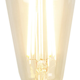 Led-Lampa E27 ST64 Skymningssensor Filament Led 4,2 W. Vintagestil