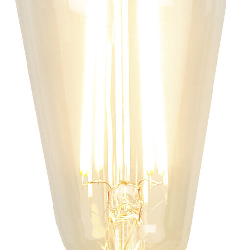 Led-Lampa E27 ST64 Skymningssensor Filament Led 4,2 W. Vintagestil