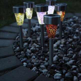 Solcellsbelysning Mosaik Rostfri. 1-Pack