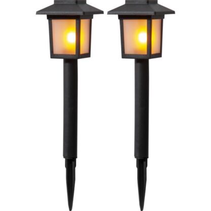 Solcells-pollare Flamman 2p