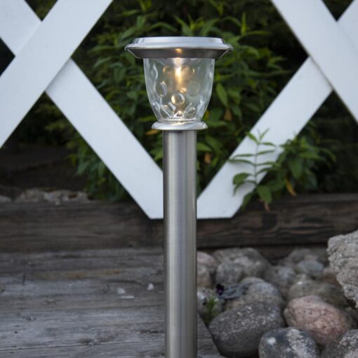 Solcells-pollare Solenergi Nice Rostfritt Stål 60 Lumen.