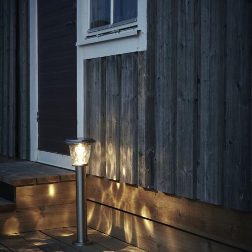Solcells-pollare Solenergi Nice Rostfritt Stål 60 Lumen.