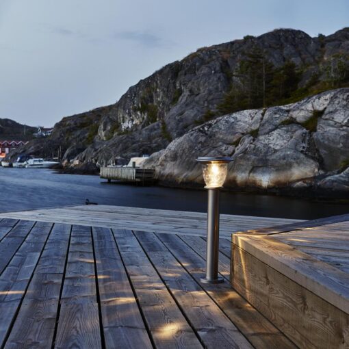 Solcells-pollare Solenergi Nice Rostfritt Stål 60 Lumen.