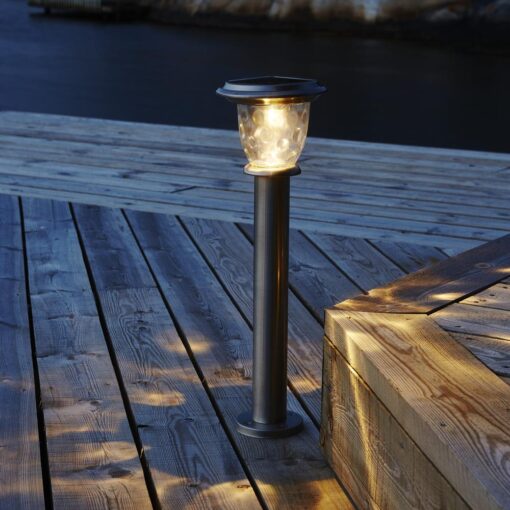 Solcells-pollare Solenergi Nice Rostfritt Stål 60 Lumen.