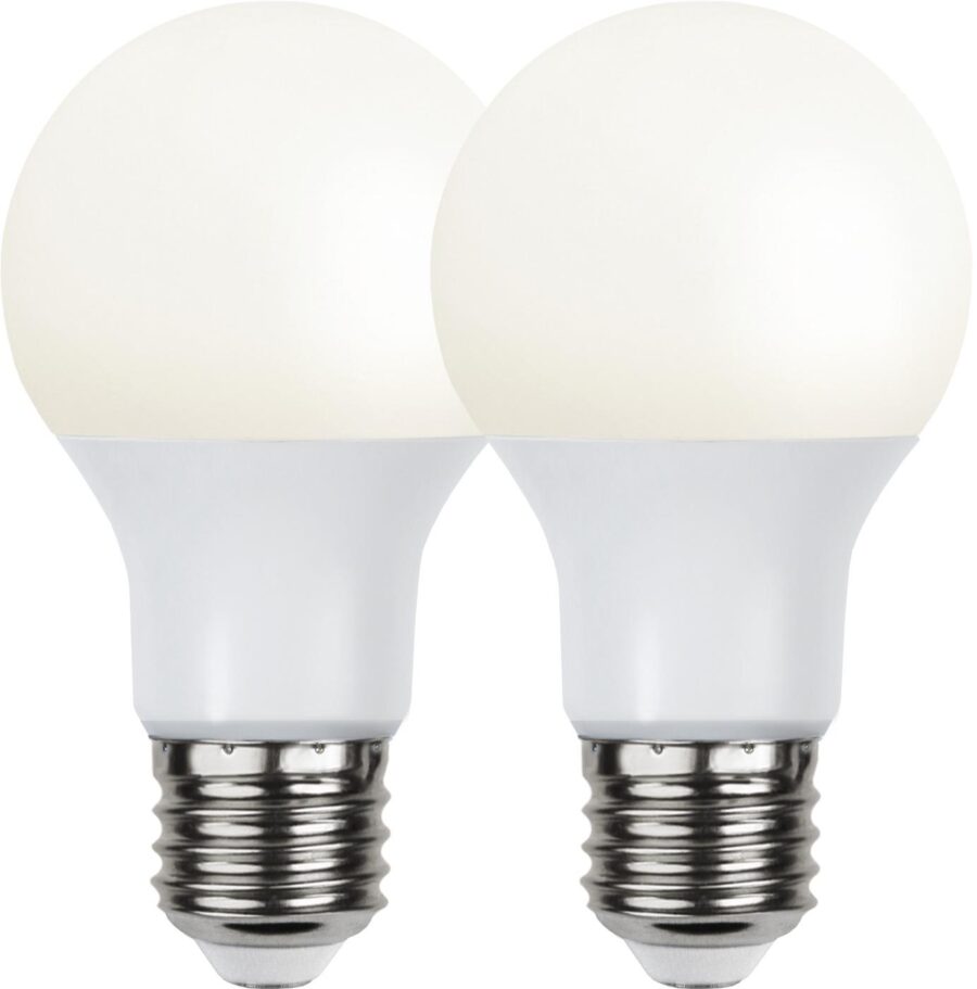 2P Led-Lampa E27 A60 Opaque Basic 3000K. 9W motsvarar glödlampa 60W