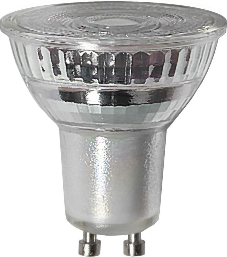 LED-LAMPA GU10 MR16 SPOTLIGHT GLASS