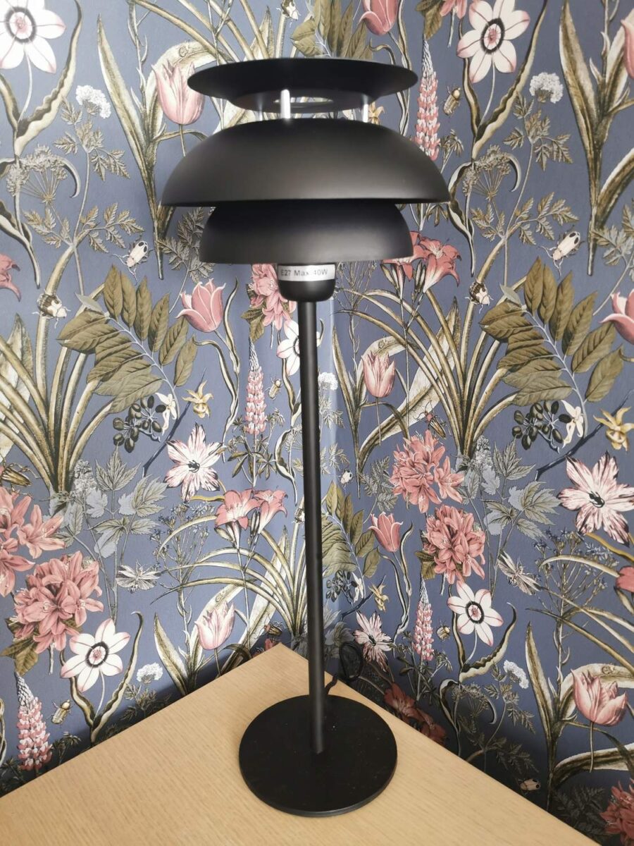 Bordslampa Flora Svart 55 cm - Eklunds Metall
