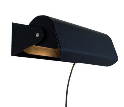 Vägglampa Martin Svart Struktur. Eklunds Metall