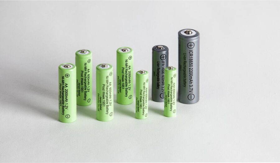 2-Pack Batteri AA 1,2V Ni-mh 600 mAh Uppladdningsbart
