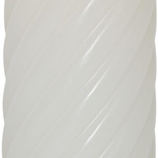 LED Blockljus Flamme Swirl Vit 15cm