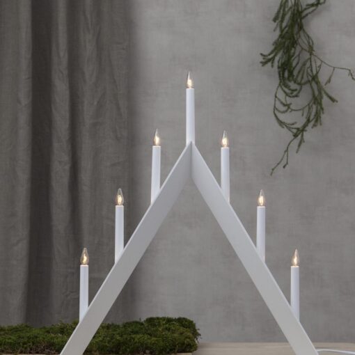 Ljusstake Arrow Vit