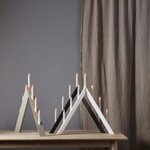 Ljusstake Arrow Vit