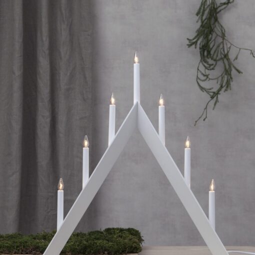 Ljusstake Arrow Vit