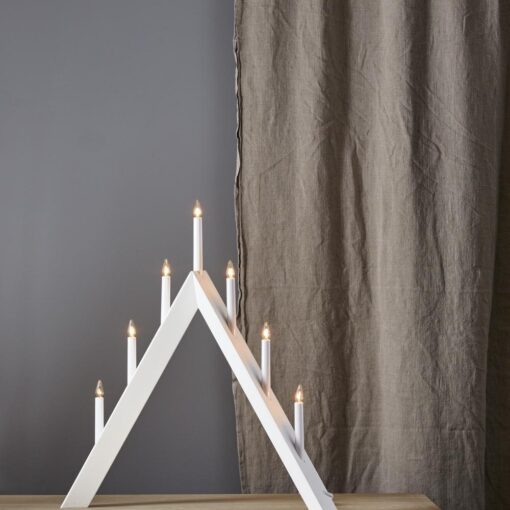 Ljusstake Arrow Vit