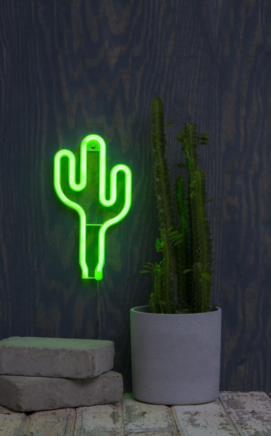 Hängande dekoration Neonlight Kaktus
