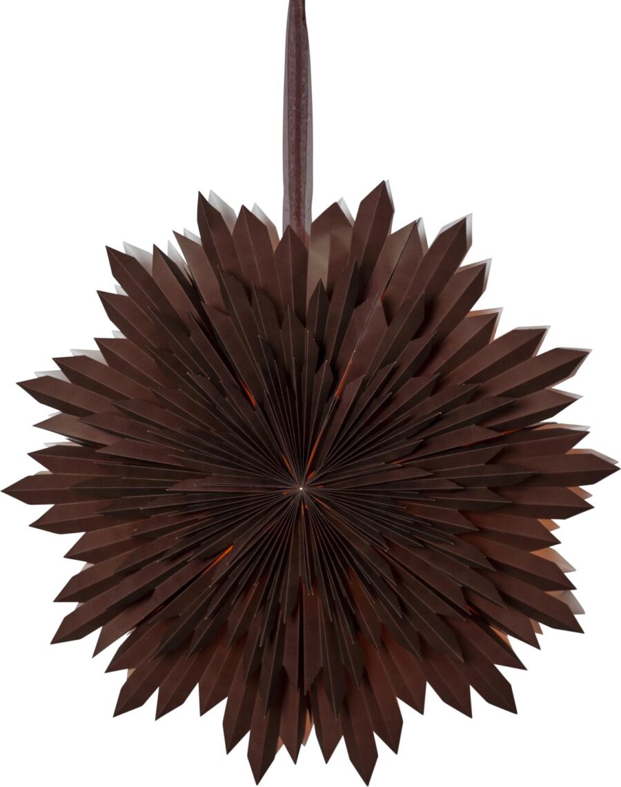 Ice Paper Star 60 Cm Brown