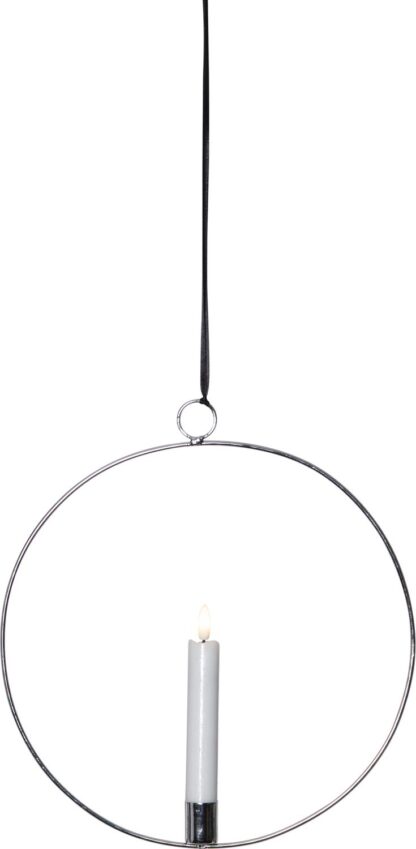 Hängande Dekoration Flamme Silver 28cm