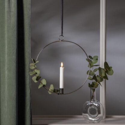 Hängande Dekoration Flamme Silver 28cm