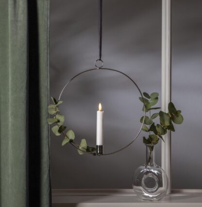 Hängande Dekoration Flamme Silver 28cm