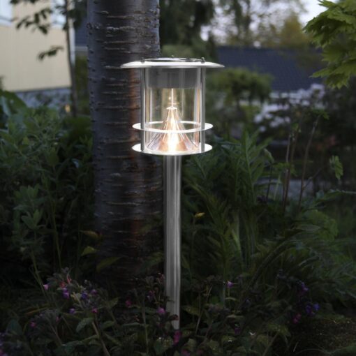 Gångljus Solenergi Rostfritt Stål 11 Lumen.