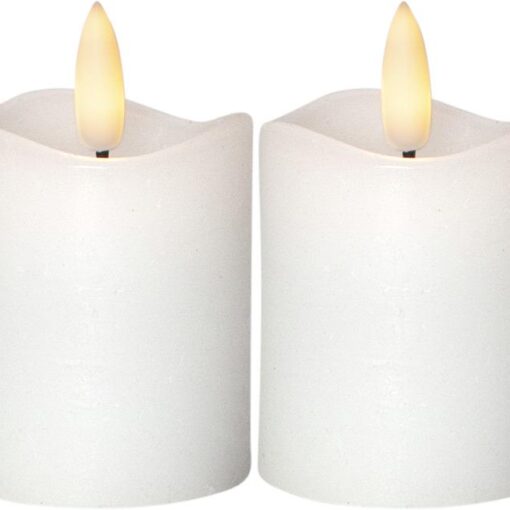LED BLOCKLJUS 2-PACK FLAMME