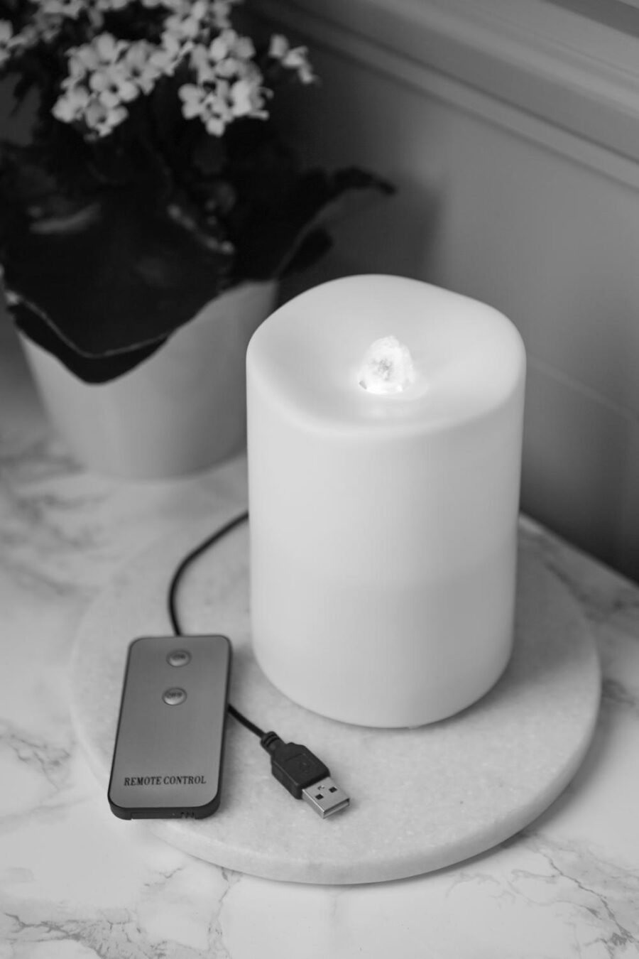 LED BLOCKLJUS WATER CANDLE