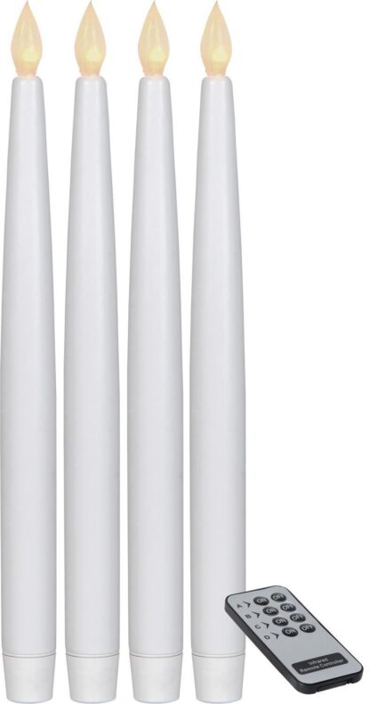Antikljus 4-Pack Paul LED. Inkl Fjärrkontroll